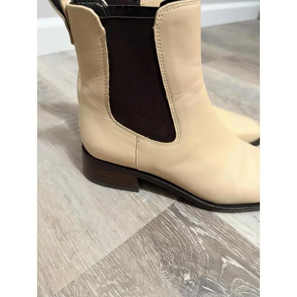 Sam Edelman Thelma Chelsea Boot 6.5 Butter/Beige